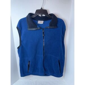 Timberline Colorado Fleece Vest Full Zip Pockets Sleeveless‎ Blue XL